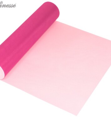 12 Inch x 25yds Tulle Finesse Hot Pink