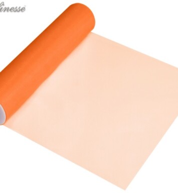 12 Inch x 25yds Tulle Finesse Orange