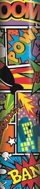 Box of 12 2.5m Comic Gift Wrap