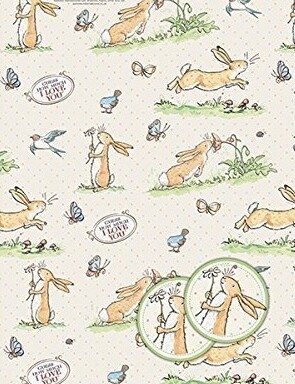 Guess How Much I Love You 2 Sheet/2 Tag Gift Wrap