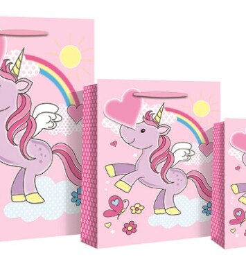 Unicorn Flitter Finish Gift Bag - Large