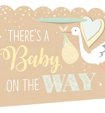 6pk Baby Shower Shopper Bag and Card