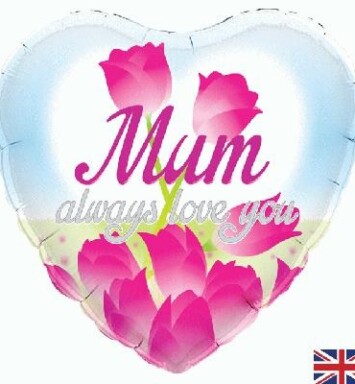 18" Mum, Always Love You Foil Balloon
