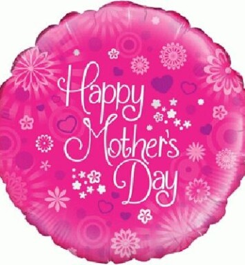 18" Dappled Flowers Mother's Day Foil Balloon