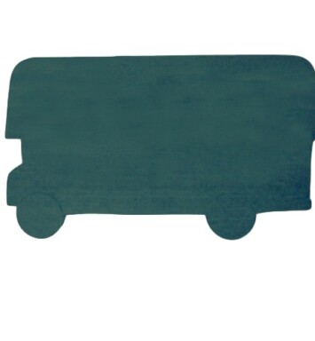 London Bus Foam Floral Frame