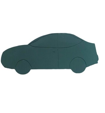 Hatch Back Car Foam Floral Frame