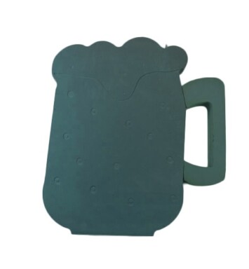 Beer Mug Foam Floral Frame