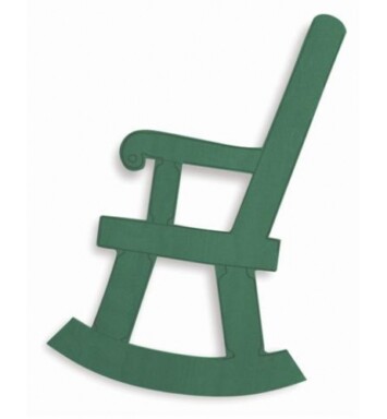 Rocking Chair Foam Floral Frame
