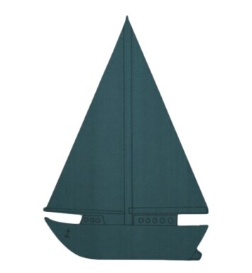 Sailing Boat Foam Floral Frame