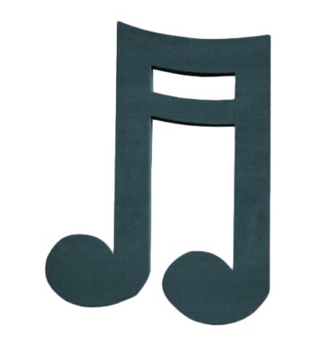 Double Note Foam Floral Frame