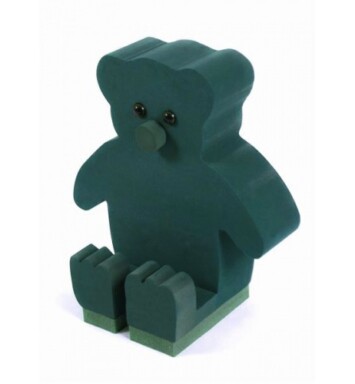 3D Sitting Teddy Foam Floral Frame