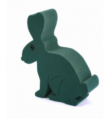3D Standing Rabbit Foam Floral Frame