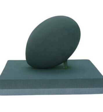 3D Rugby Ball on Pitch Foam Floral Frame