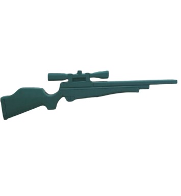 Air Rifle with Telescopic Sight Foam Floral Frame