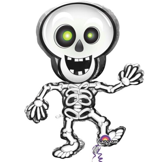 Dancing Skeleton Super Shape Foil Balloon