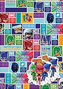 PJ Masks 2 Sheet/2 Tag Gift Wrap