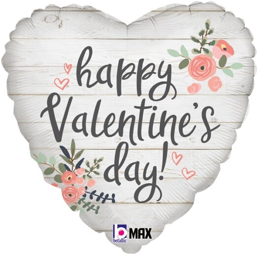 18 Inch Rustic Valentine Foil Balloon