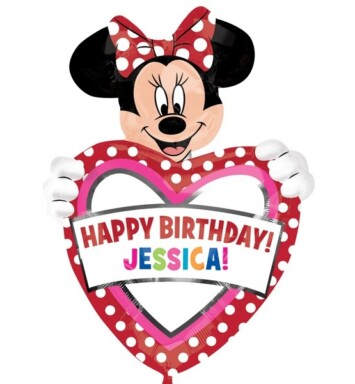 Minnie Mouse Personalised Super Shape Foil Balloon