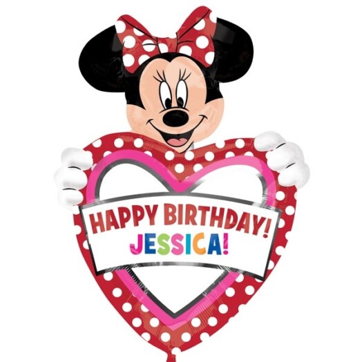 Minnie Mouse Personalised Super Shape Foil Balloon