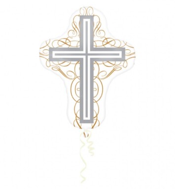 Elegant Cross Super Shape Foil Balloon