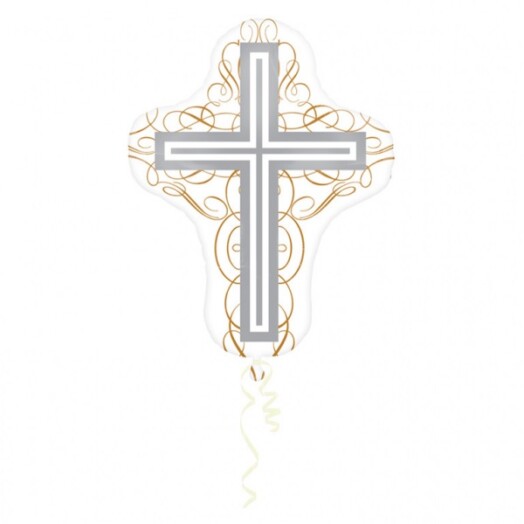 Elegant Cross Super Shape Foil Balloon