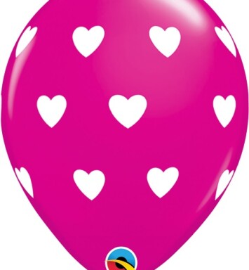 11 Inch Big Hearts - Pink & Wild Berry Assortment