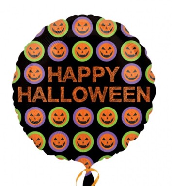 17 Inch Halloween Pumpkin Pattern Foil Balloon