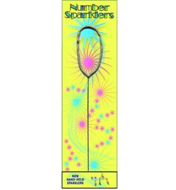 Gold Sparkler Number 0