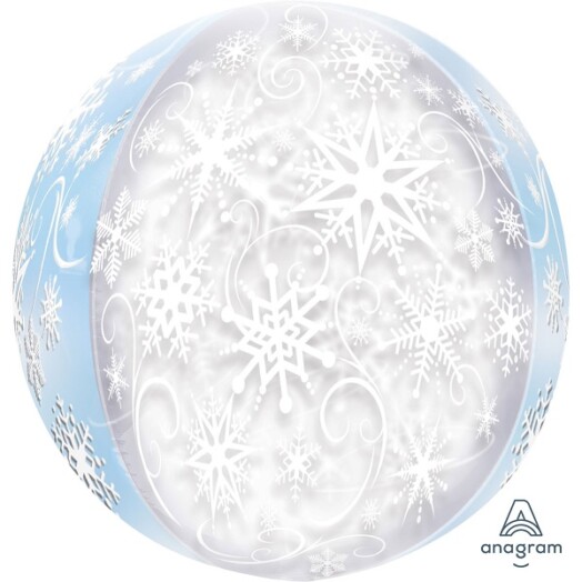 Frozen Snowflakes Orbz Balloon