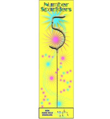 Gold Sparkler Number 5