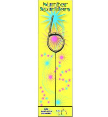 Gold Sparkler Number 6