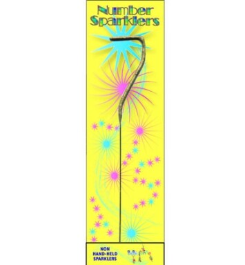 Gold Sparkler Number 7