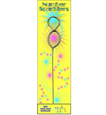 Gold Sparkler Number 8