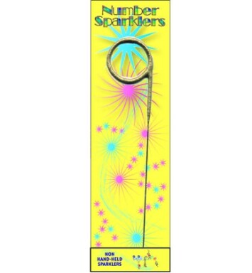 Gold Sparkler Number 9