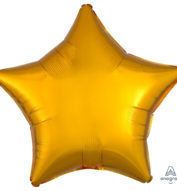 Unpackaged 19" Metallic Star Foil Balloon - Gold