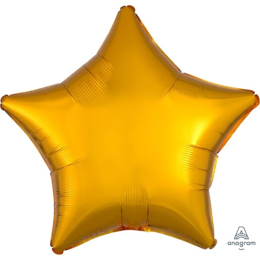 Unpackaged 19" Metallic Star Foil Balloon - Gold