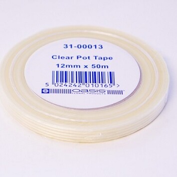 12mm Pot Tape Clear