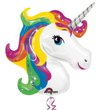 Rainbow Unicorn Super Shape Foil Balloon