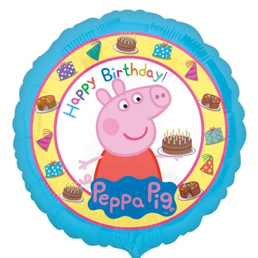 17" Peppa Pig Happy Birthday Foil Balloon