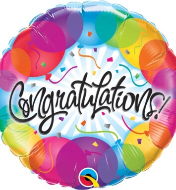 18" Congratulations Balloons Foil Balloon