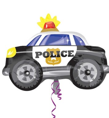 Police Car Junior Shaped Foil Balloon