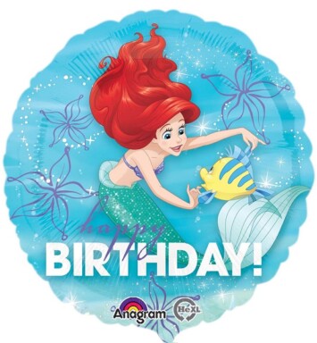 17" Disney Ariel Birthday Dream Big Foil Balloon