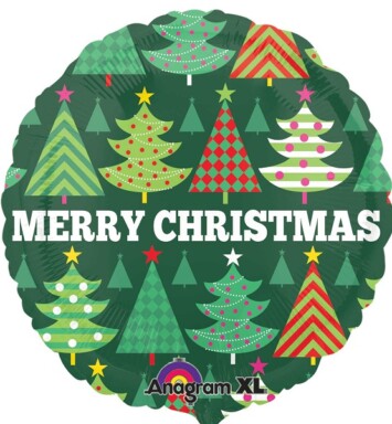 18" Decorative Christmas Tree Foil Balloon