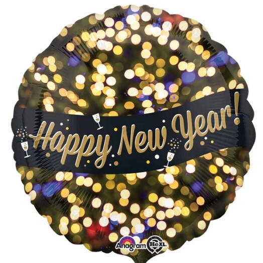 18 Inch Happy New Year Celebration Foil Balloon