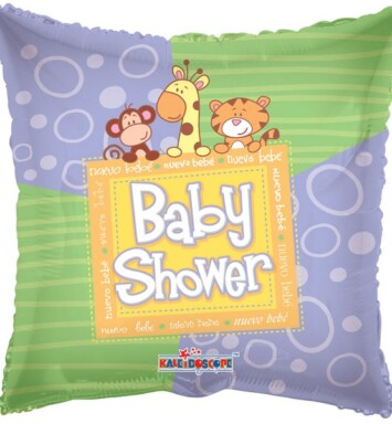 18" Baby Shower Animals Foil Balloon