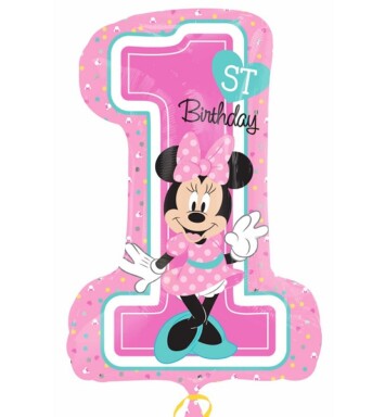 Minnie Mouse 1st Birthday Super Shape Foil Balloon