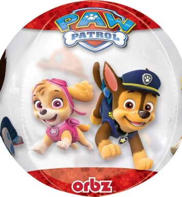 Paw Patrol Chase & Marshall Clear Orbz Balloon