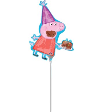 Unpackaged Mini Shape Peppa Pig Foil Balloon