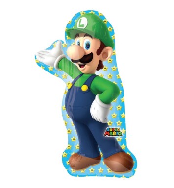Luigi Super Shape Foil Balloon