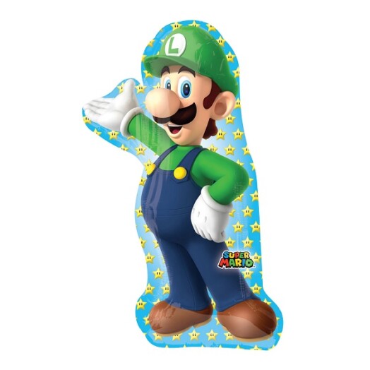 Luigi Super Shape Foil Balloon